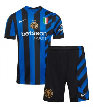 Billiga Inter Milan Lautaro Martinez #10 Hemmatröja Barn 2024-25 Kortärmad (+ Korta byxor)